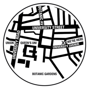 Street map of City Church Belfast